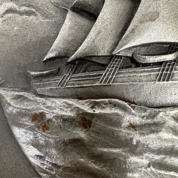 Lance/Hudson Fine Pewter, Plate/Plaque Sailing Ships Decorative Set of 2 USA - Picture 13 of 16